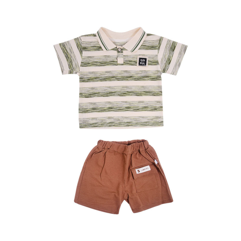 BOY S/S 2PC KNICKER SUIT MZS-25 2-3 YEAR BS-1 W/G Default Title - MamasJan KidsWear