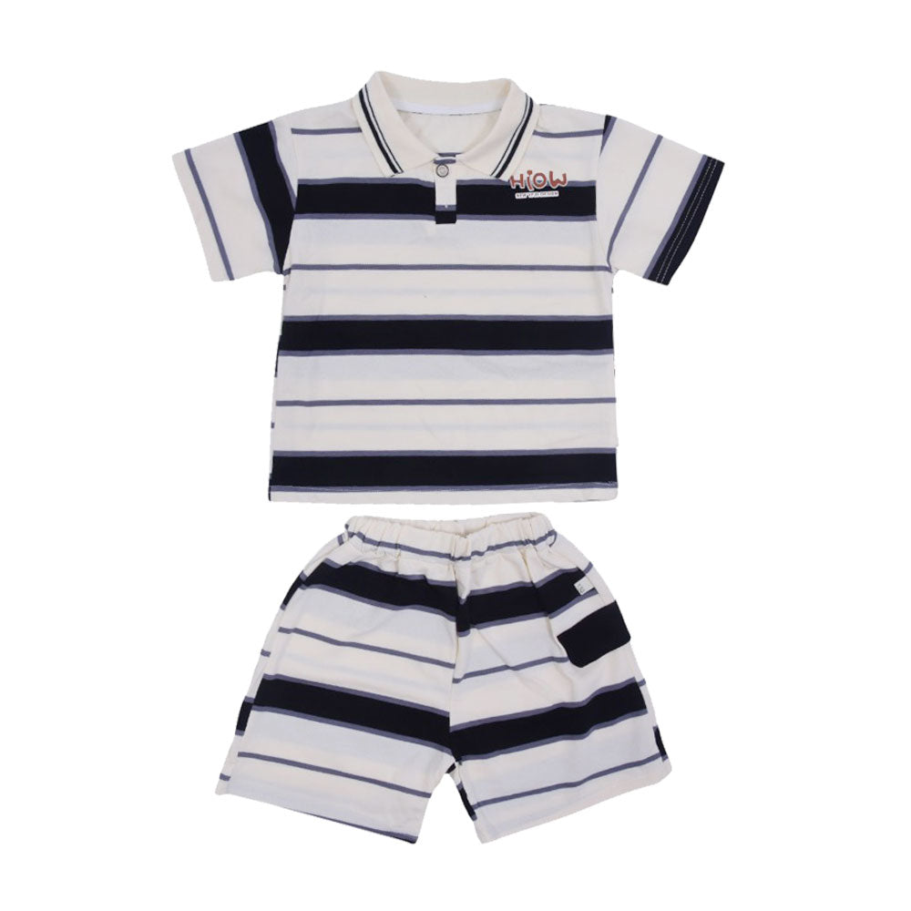 BOY S/S 2PC KNICKER SUIT MZS-25 4-5 YEAR BS-4 W/G Default Title - MamasJan KidsWear