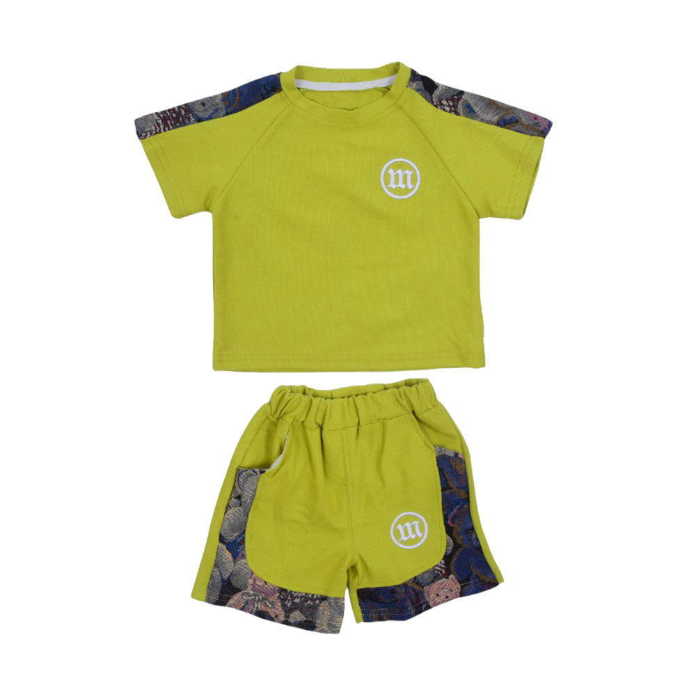 BOY S/S 2PC KNICKER SUIT MZS-25 12-18M BS-5 W/G Default Title - MamasJan KidsWear
