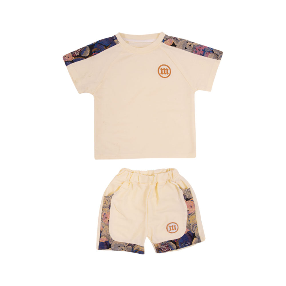 BOY S/S 2PC KNICKER SUIT MZS-25 4-5 YEAR BS-5 W/G Default Title - MamasJan KidsWear
