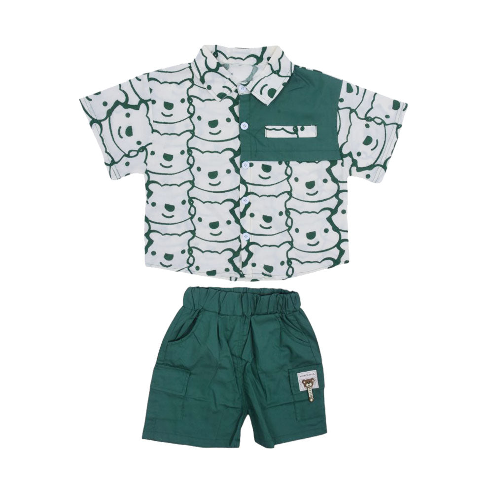 BOY S/S 2PC KNICKER SUIT MZS-25 18-24M BS-6 W/G Default Title - MamasJan KidsWear