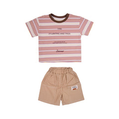 BOY S/S 2PC KNICKER SUIT MZS-25 2-3 YEAR BS-7 W/G Default Title - MamasJan KidsWear