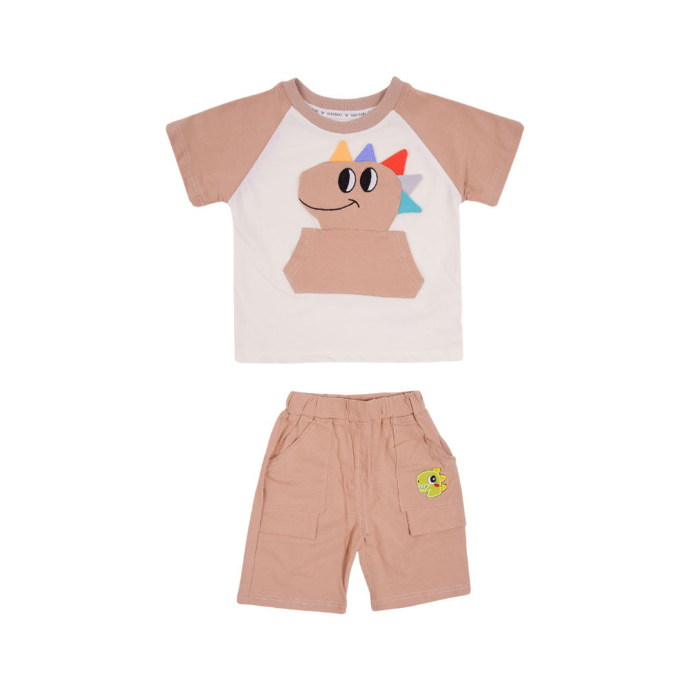 BOY S/S 2PC KNICKER SUIT MZS-25 12-18M BS-8 W/G Default Title - MamasJan KidsWear