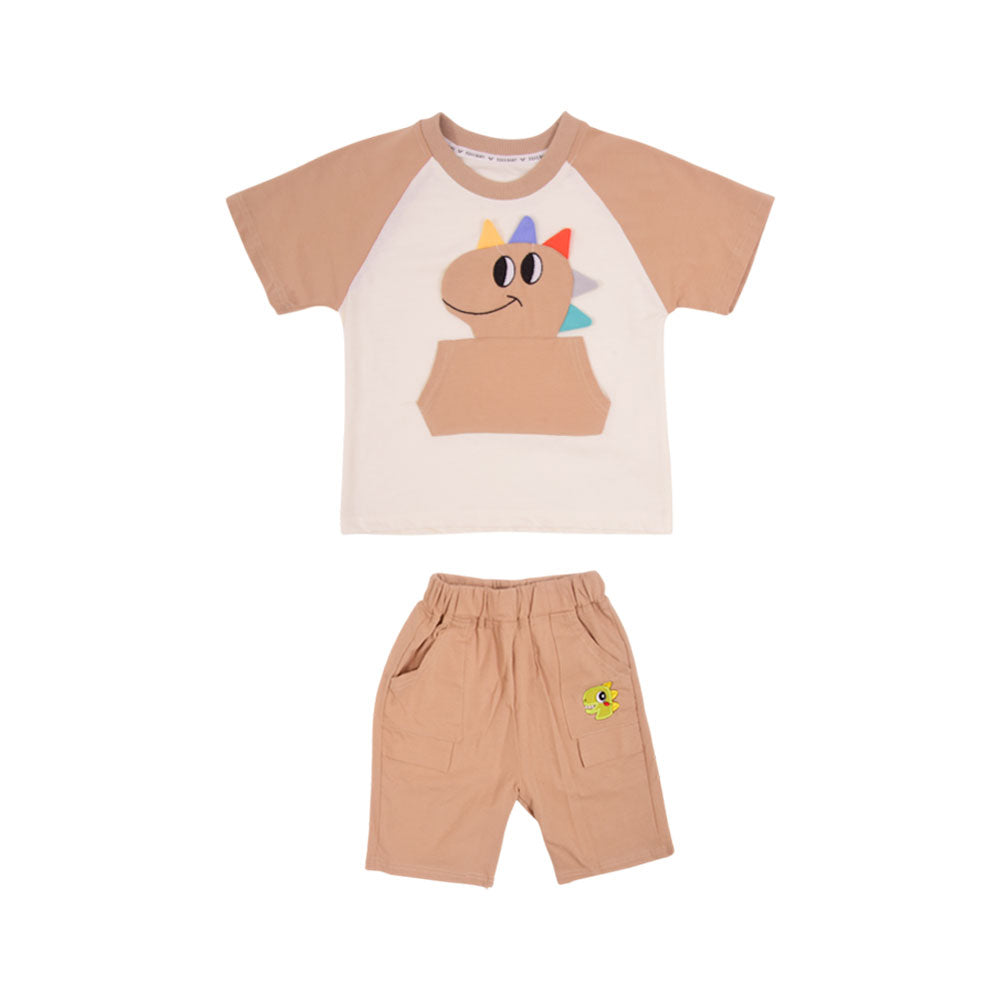 BOY S/S 2PC KNICKER SUIT MZS-25 3-4 YEAR BS-8 W/G Default Title - MamasJan KidsWear