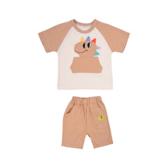 BOY S/S 2PC KNICKER SUIT MZS-25 3-4 YEAR BS-8 W/G Default Title - MamasJan KidsWear