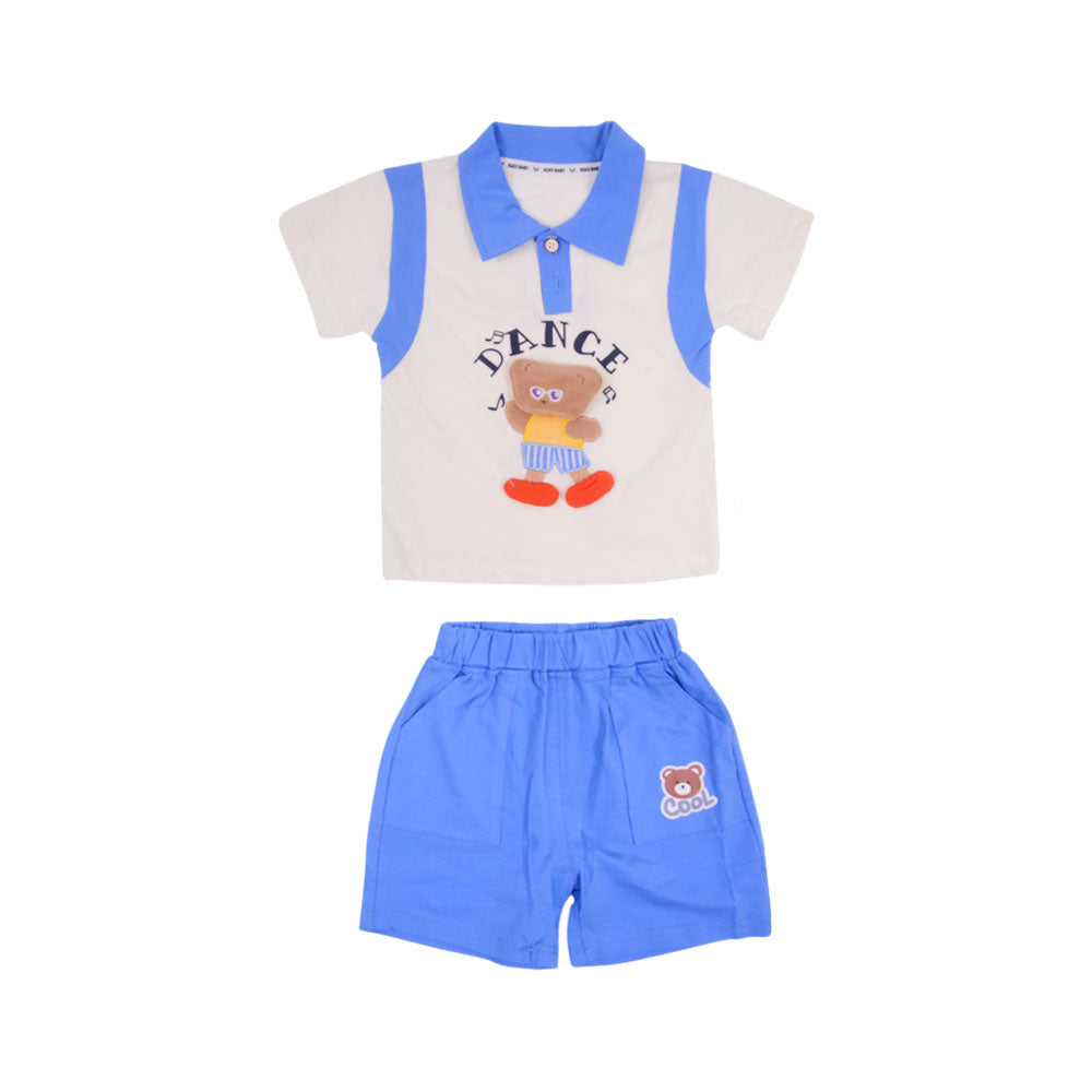 BOY S/S 2PC KNICKER SUIT MZS-25 9-12M BS-13 W/G Default Title - MamasJan KidsWear