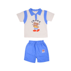 BOY S/S 2PC KNICKER SUIT MZS-25 18-24M BS-13 W/G Default Title - MamasJan KidsWear