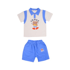 BOY S/S 2PC KNICKER SUIT MZS-25 2-3 YEAR BS-13 W/G Default Title - MamasJan KidsWear