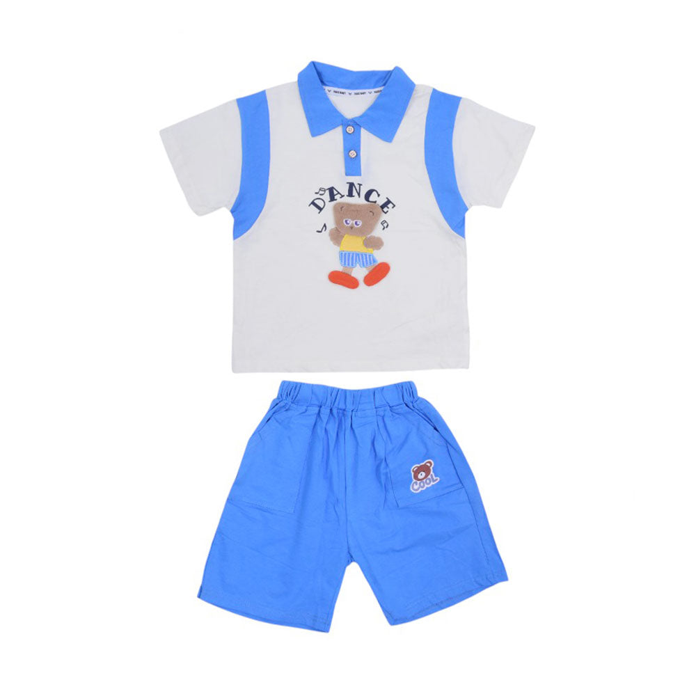 BOY S/S 2PC KNICKER SUIT MZS-25 3-4 YEAR BS-13 W/G Default Title - MamasJan KidsWear