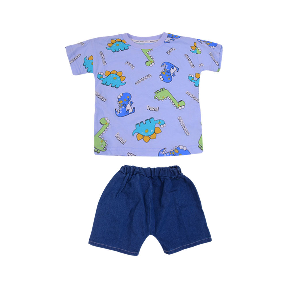 BOY S/S 2PC KNICKER SUIT MZS-25 12-18M BS-17 W/G Default Title - MamasJan KidsWear