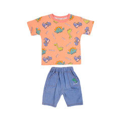 BOY S/S 2PC KNICKER SUIT MZS-25 3-4 YEAR BS-17 W/G Default Title - MamasJan KidsWear