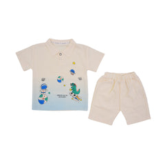 BOY S/S 2PC KNICKER SUIT MZS-25 3-4 YEAR SB-02 W/G Default Title - MamasJan KidsWear