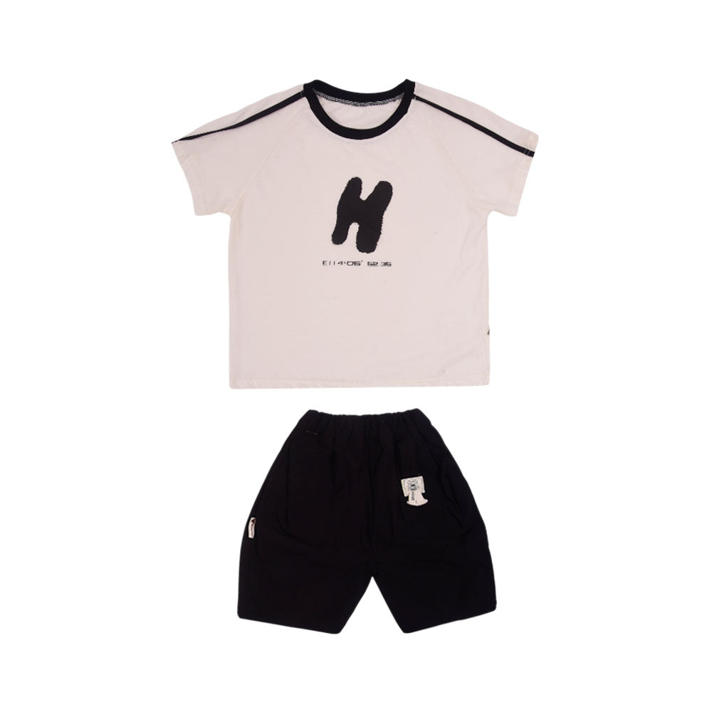 BOY S/S 2PC KNICKER SUIT MZS-25 2-3 YEAR SB-09 W/G Default Title - MamasJan KidsWear