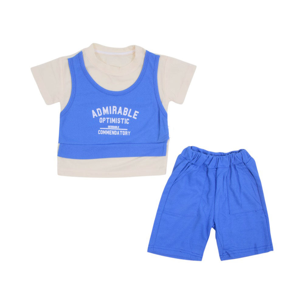BOY S/S 2PC KNICKER SUIT MZS-25 12-18M 0109 W/G Default Title - MamasJan KidsWear