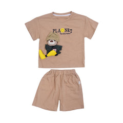 BOY S/S 2PC KNICKER SUIT MZS-25 3-4 YEAR 01014 W/G Default Title - MamasJan KidsWear