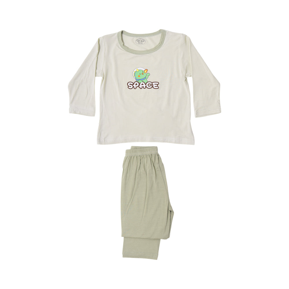 BOYS L/S 2PC PAJAMA SUIT L/W MZS-25 3-6M IE06 W.G Default Title - MamasJan KidsWear
