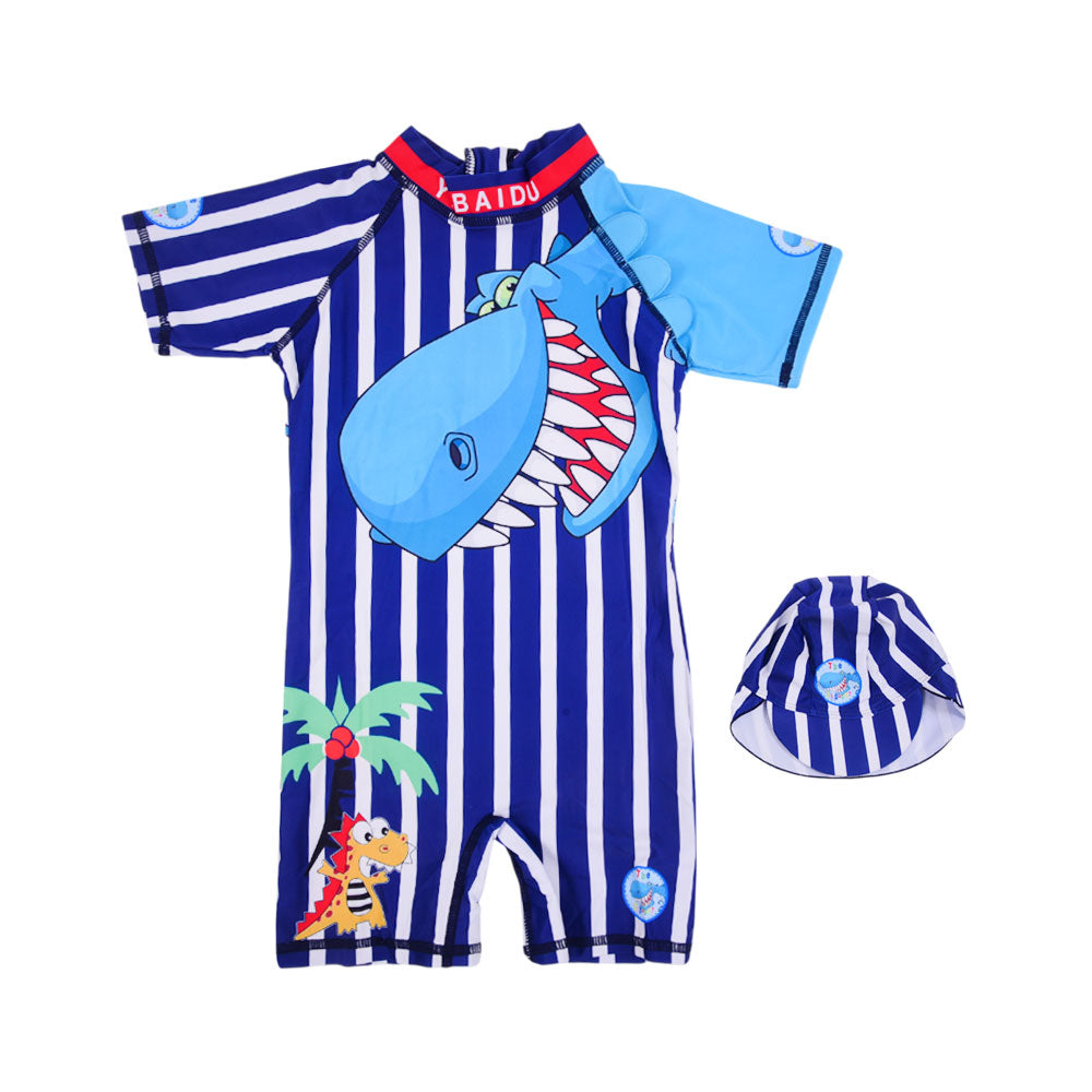 BOYS S/S 2PC SWIMMING COSTUME IR-25 6-7 YEAR SPN7010 Default Title - MamasJan KidsWear