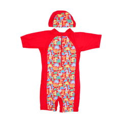 BOYS S/S 2PC SWIMMING COSTUME IR-25 5-6 YEAR F61608 Default Title - MamasJan KidsWear
