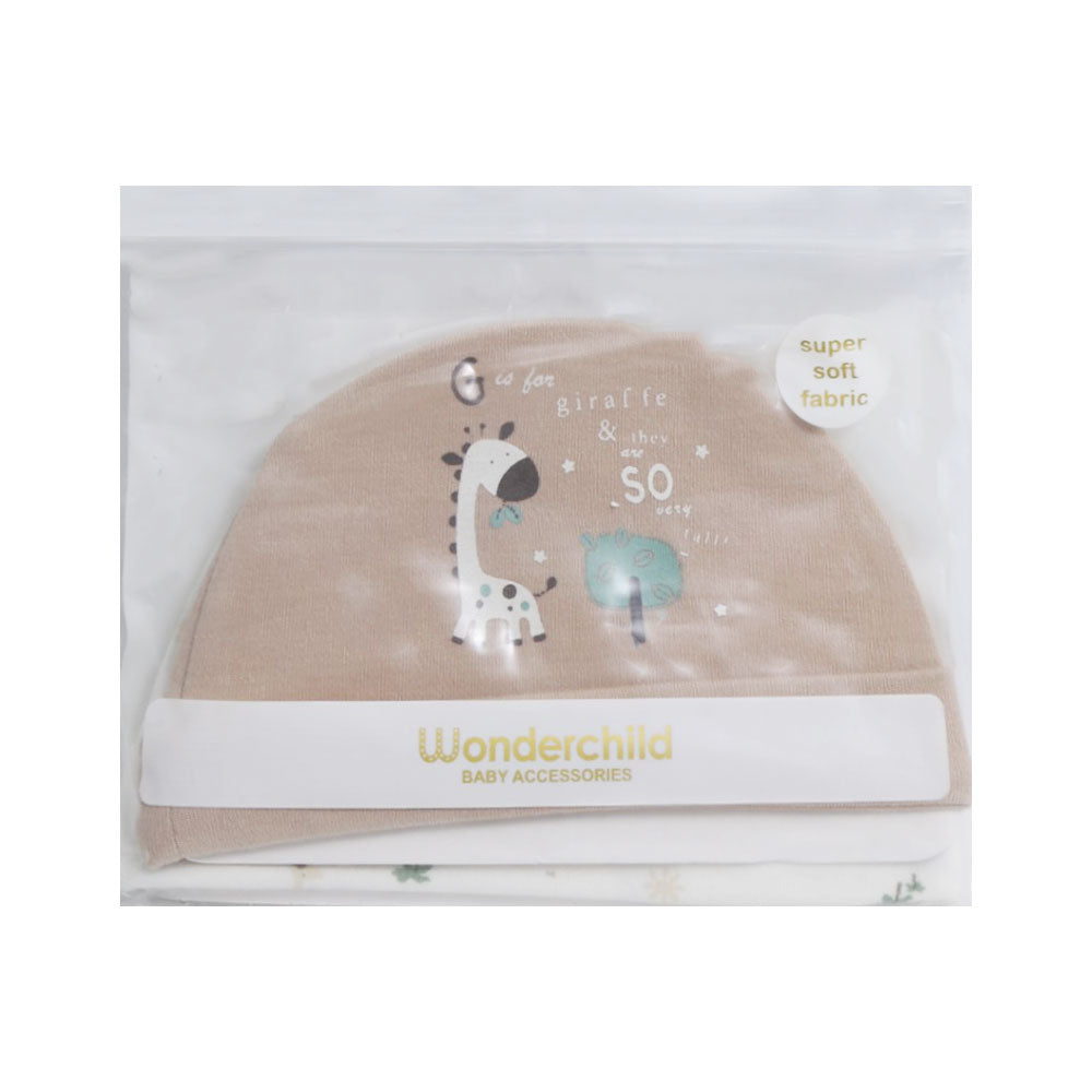 BABY 3PC ROUND CAP ORGANIC IRS-25 N.B 262-011 Default Title - MamasJan KidsWear