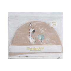 BABY 3PC ROUND CAP ORGANIC IRS-25 N.B 262-011 Default Title - MamasJan KidsWear
