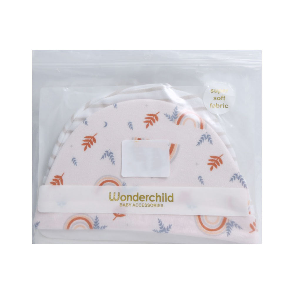 BABY 3PC ROUND CAP ORGANIC IRS-25 N.B 262-015 Default Title - MamasJan KidsWear