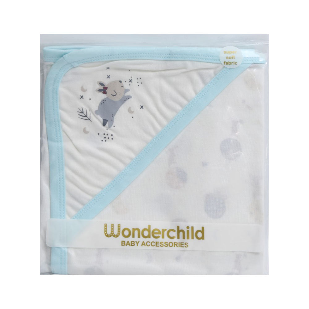 BABY WRAPPING SHEET HOODED ORGANIC IRS-25 30X30 262-045 Default Title - MamasJan KidsWear