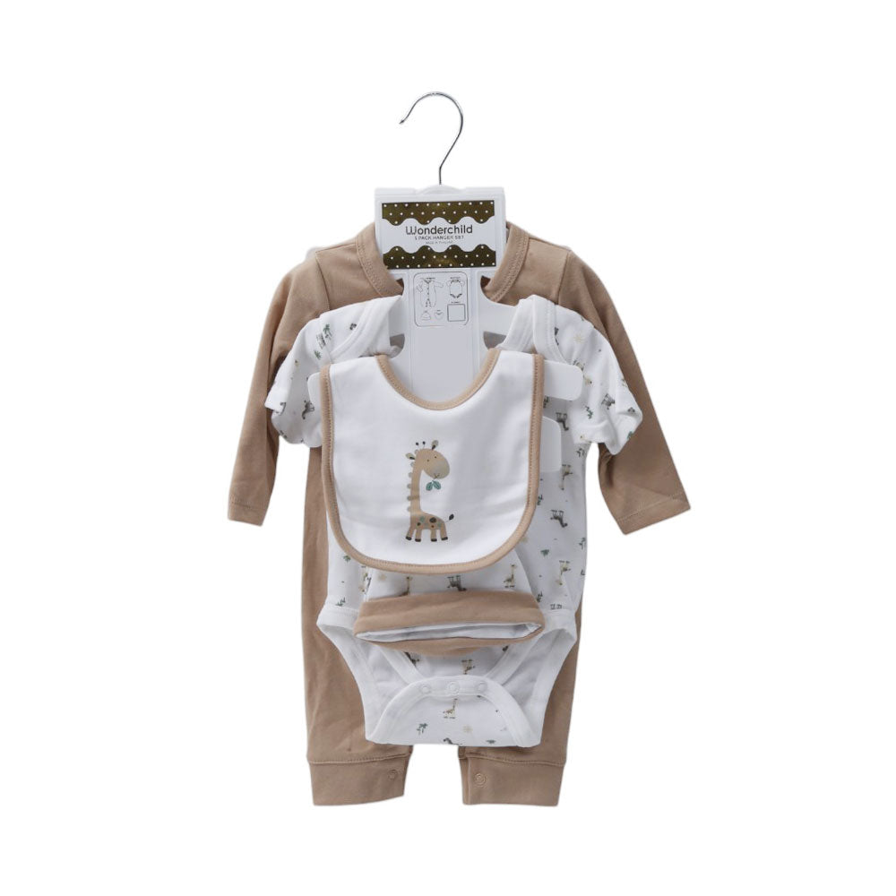 BABY 5PC GIFT SET HANGER ORGANIC IRS-25 0-3M 262-066 Default Title - MamasJan KidsWear