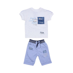 BOY S/S 2PC KNICKER SUIT Y/T MZS-25 18-24M 5052 Default Title - MamasJan KidsWear