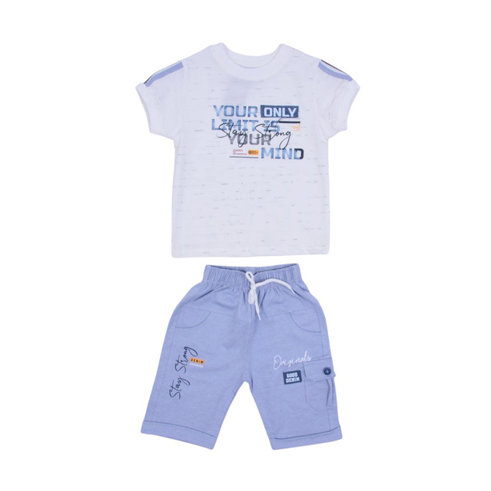 BOY S/S 2PC KNICKER SUIT Y/T MZS-25 18-24M 5062 Default Title - MamasJan KidsWear