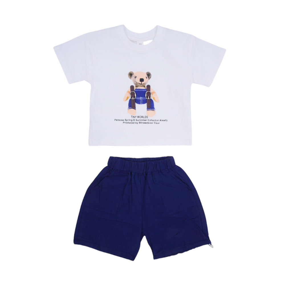 BOY S/S 2PC KNICKER SUIT Y/T MZS-25 9-12M 34 Default Title - MamasJan KidsWear