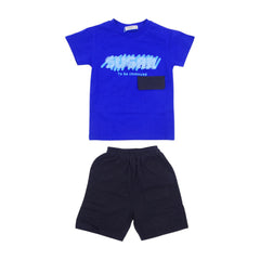 BOY S/S 2PC KNICKER SUIT Y/T MZS-25 3-4 YEAR 36 Default Title - MamasJan KidsWear