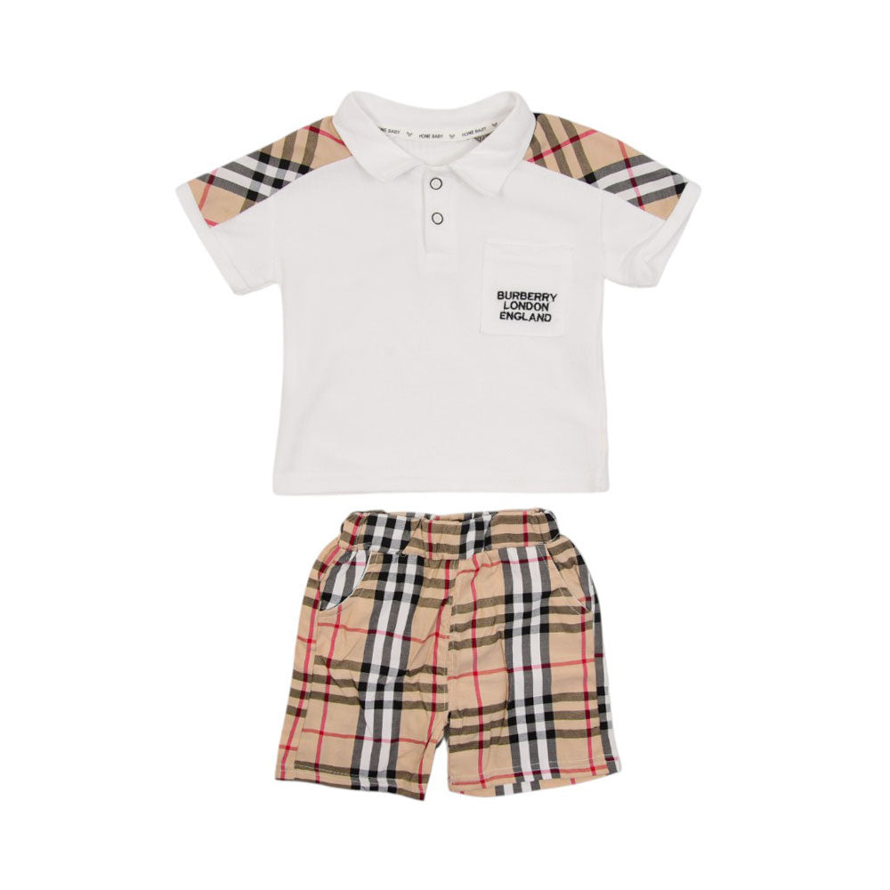 BOY S/S 2PC KNICKER SUIT MZS-25 9-12M 88904 AL/B Default Title - MamasJan KidsWear