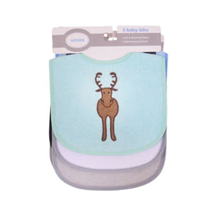 BABY BIBS 3PC PACK MZS-25 9942 Y/T Default Title - MamasJan KidsWear