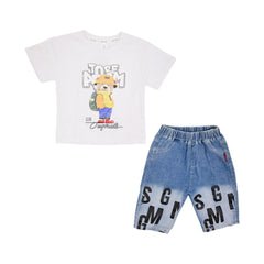 BOY S/S 2PC KNICKER SUIT MZS-25 18-24M 88886 AL/B Default Title - MamasJan KidsWear