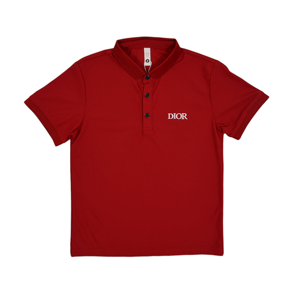 BOY S/S POLO T-SHIRT BRANDED MEHROON MZS-25 4-5 YEAR 7125 M/ Default Title - MamasJan KidsWear