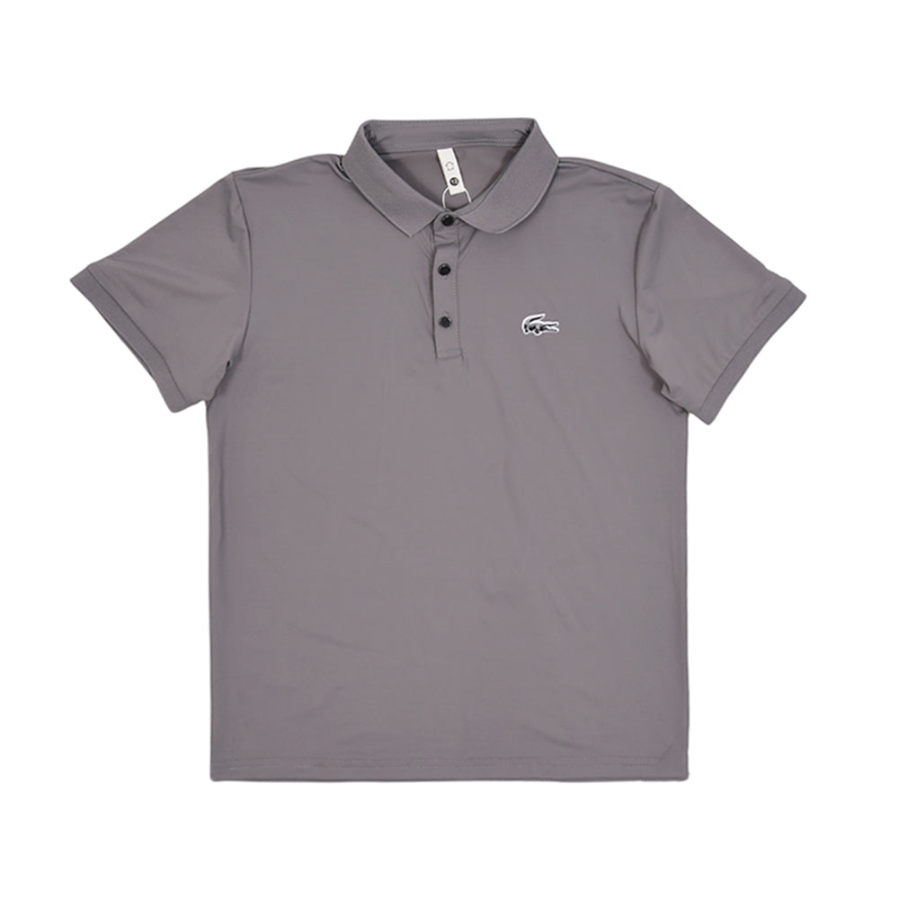 BOY S/S POLO T-SHIRT BRANDED GREY MZS-25 8-9 YEAR 9031 M/G Default Title - MamasJan KidsWear