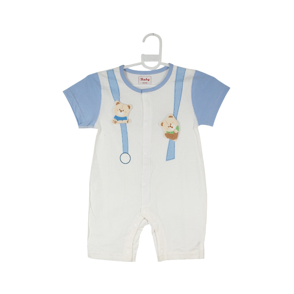 BOYS S/S ROMPER AHS-25 6-9M 501 Y.T Default Title - MamasJan KidsWear