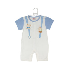 BOYS S/S ROMPER AHS-25 6-9M 501 Y.T Default Title - MamasJan KidsWear