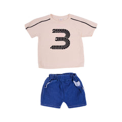 BOYS S/S 2PC KNICKER SUIT AHS-25 12-18M 504 Y.T Default Title - MamasJan KidsWear