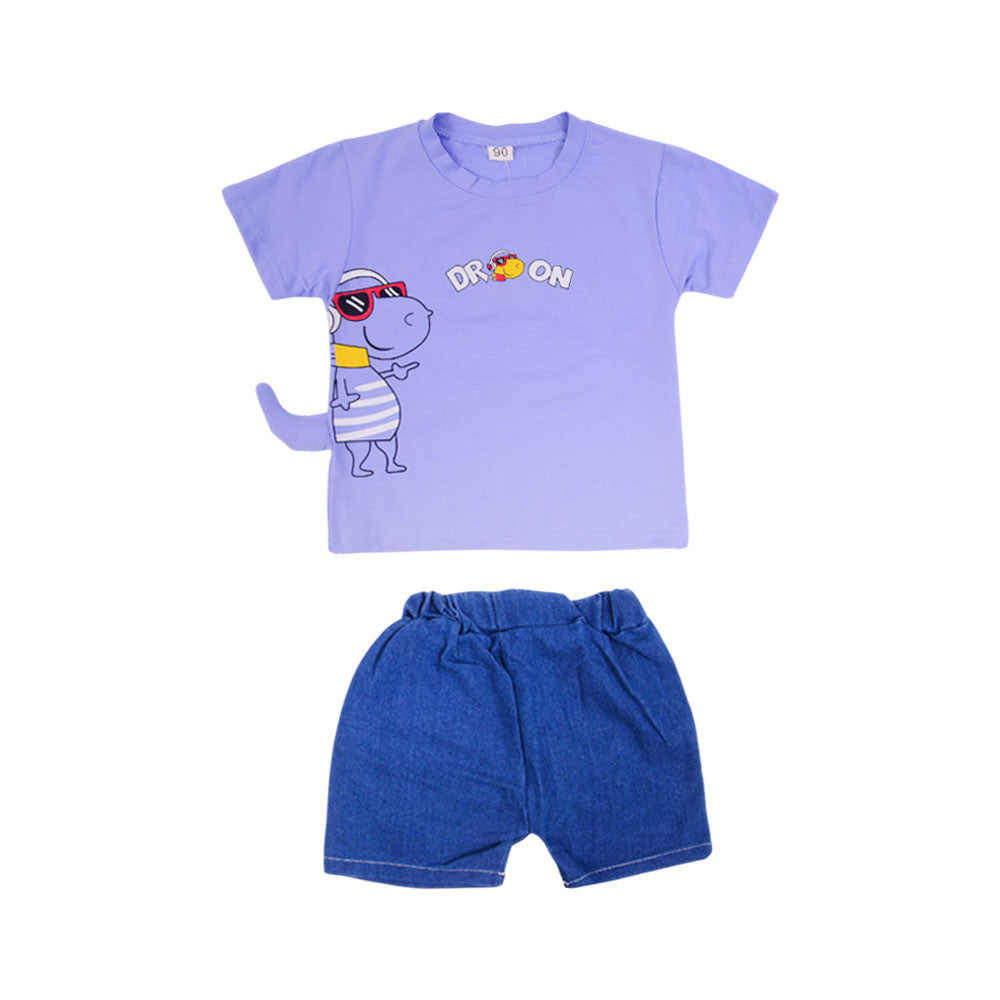 BOYS S/S 2PC KNICKER SUIT AHS-25 12-18M 505 Y.T Default Title - MamasJan KidsWear
