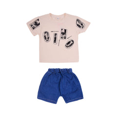 BOYS S/S 2PC KNICKER SUIT AHS-25 2-3 YEAR 507 Y.T Default Title - MamasJan KidsWear