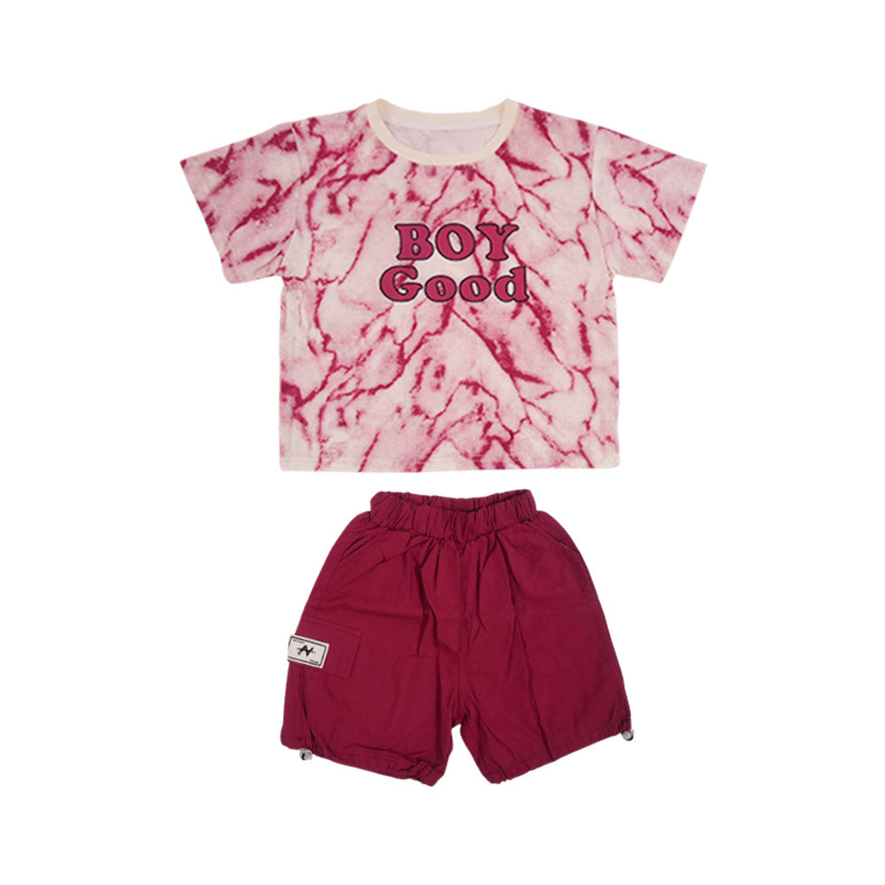 BOYS S/S 2PC KNICKER SUIT RNZS-25 3-4 YEAR 046 Default Title - MamasJan KidsWear