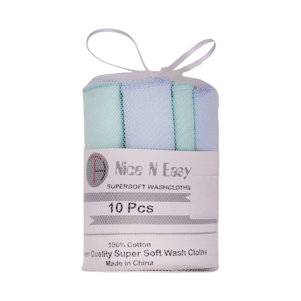 BABY FACE TOWEL 10PC PACK NICE&EASY NZS-25 786998 H.C Default Title - MamasJan KidsWear