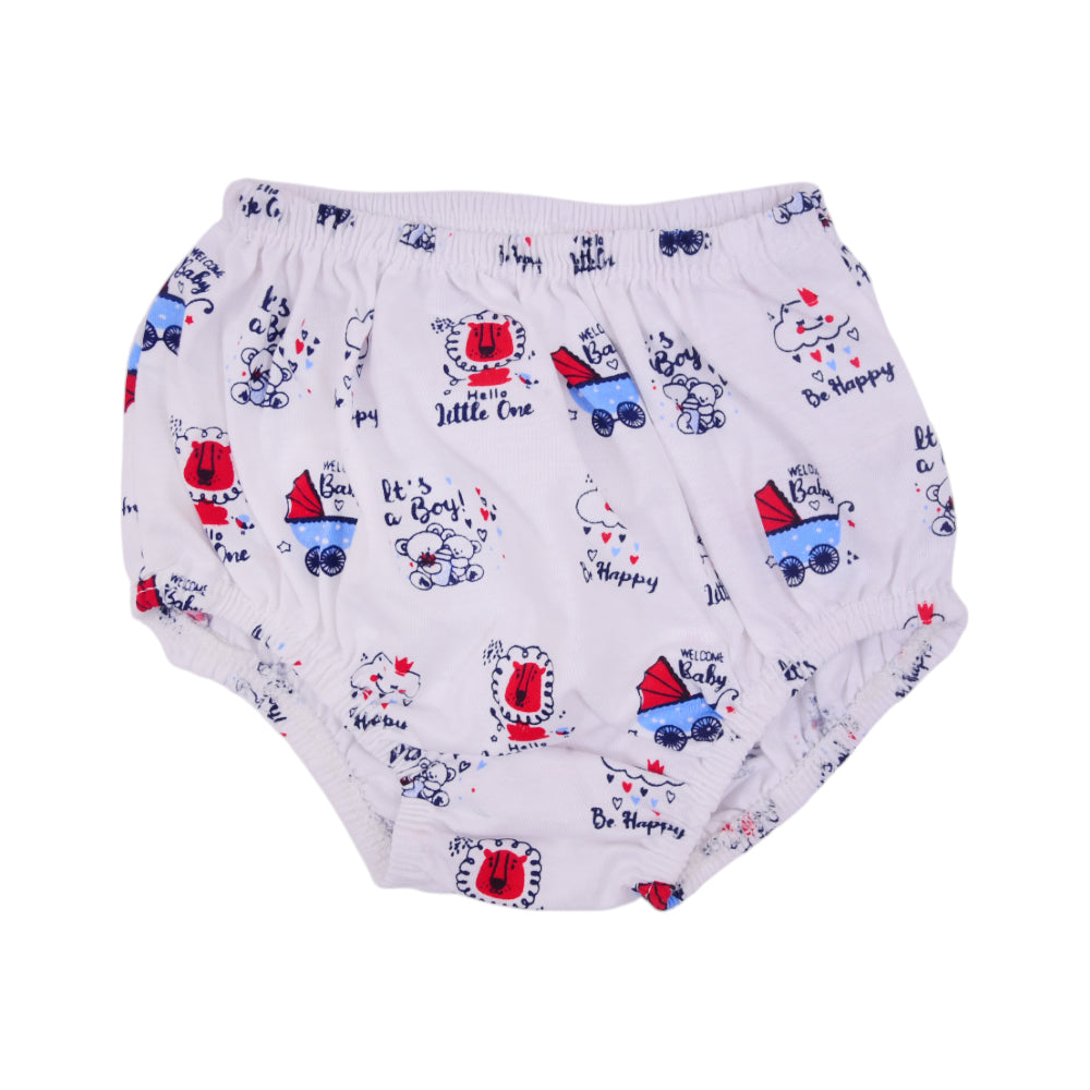 BABY BLENDED PANTY WHITE PRINTED L NZS-25 3-4 YEAR 583 L.J Default Title - MamasJan KidsWear