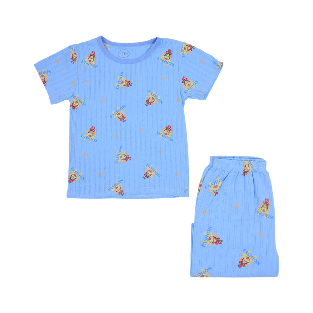 BOY S/S 2PC SLEEPING SUIT NZS-25 3-4 YEAR 001 W.G Default Title - MamasJan KidsWear