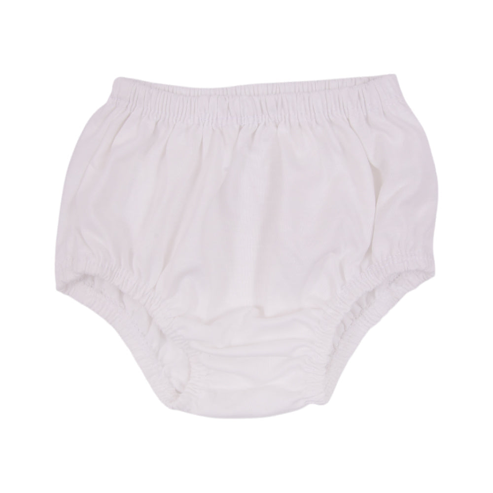 BABY BLENDED PANTY PLAIN WHITE S NZS-25 0-6 M L.J Default Title - MamasJan KidsWear