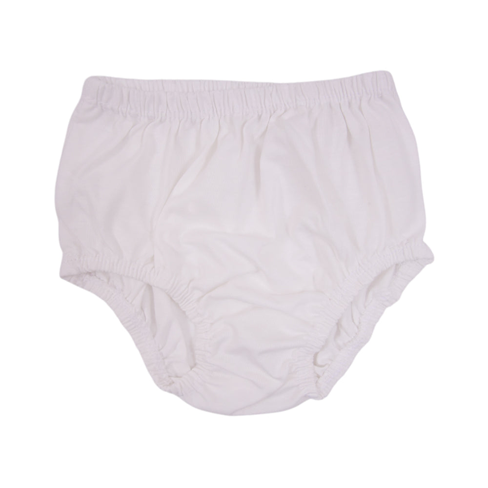 BABY BLENDED PANTY PLAIN WHITE M NZS-25 6-9 M L.J Default Title - MamasJan KidsWear