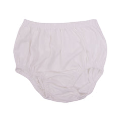 BABY BLENDED PANTY PLAIN WHITE L NZS-25 9-12 M L.J Default Title - MamasJan KidsWear