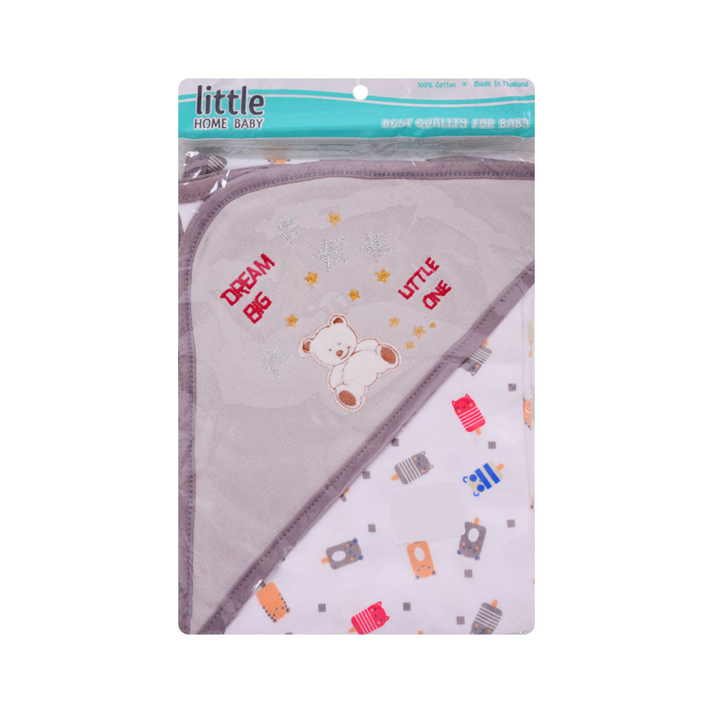 BABY COTTON WRAPPING SHEET HOODED NZS-25 PSK5 A.G Default Title - MamasJan KidsWear