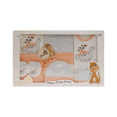 BABY GIFT SET 10PC BOX PEACH NZS-25 346 Default Title - MamasJan KidsWear